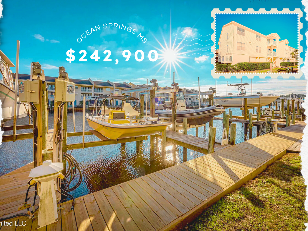 Waterfront Condo in Ocean Springs, MS – $242.9K