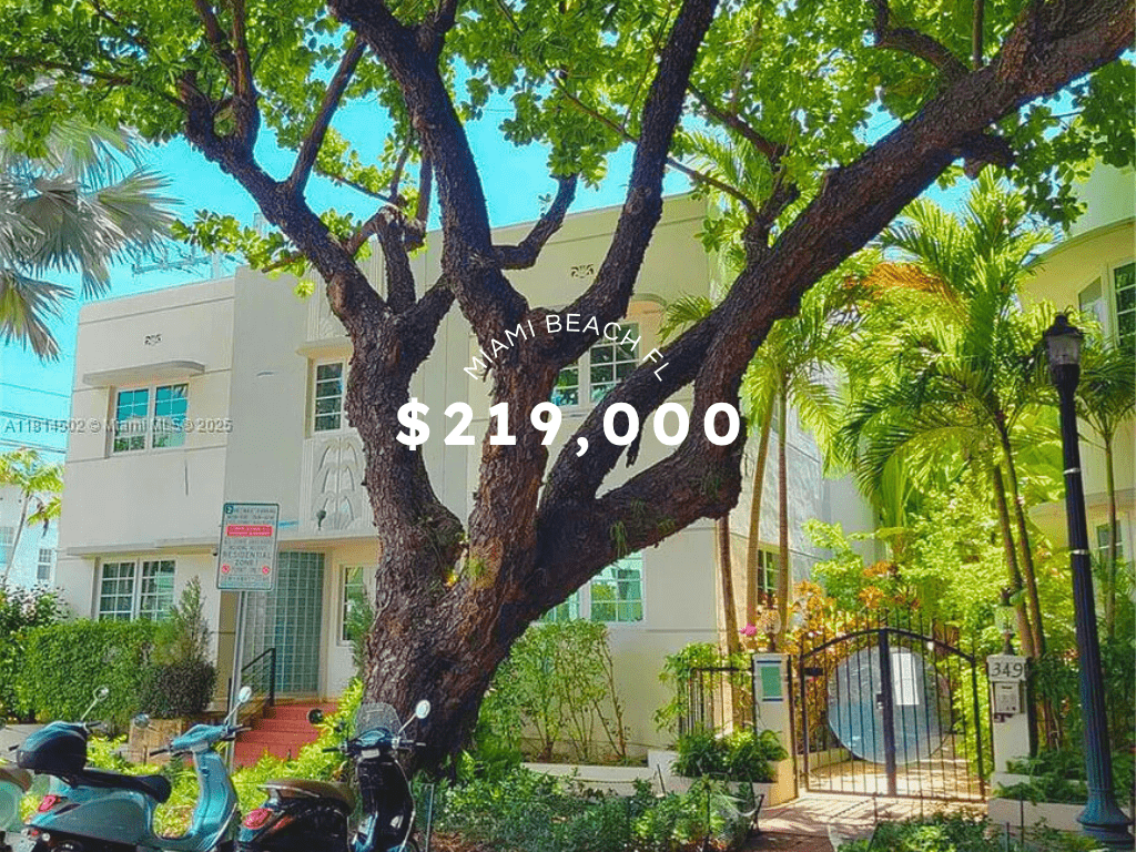 Art Deco Escape in South of Fifth, FL – $219K