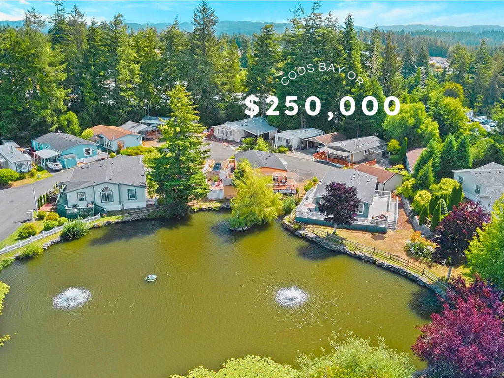 Pondside Comfort in Coos Bay – $250K