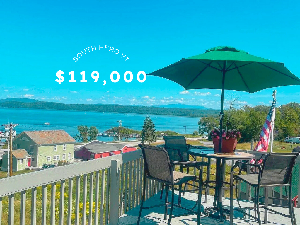 Lakeside Cottage Escape in South Hero, VT – $119K