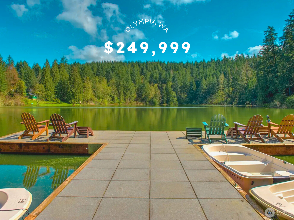 Modern Lost Lake Cabin in Olympia, WA – $249.9K