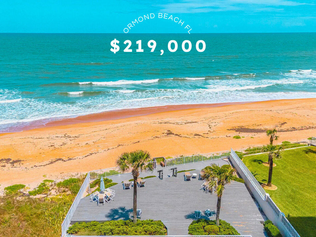 Vintage Oceanfront Condo in Ormond Beach, FL – $219K