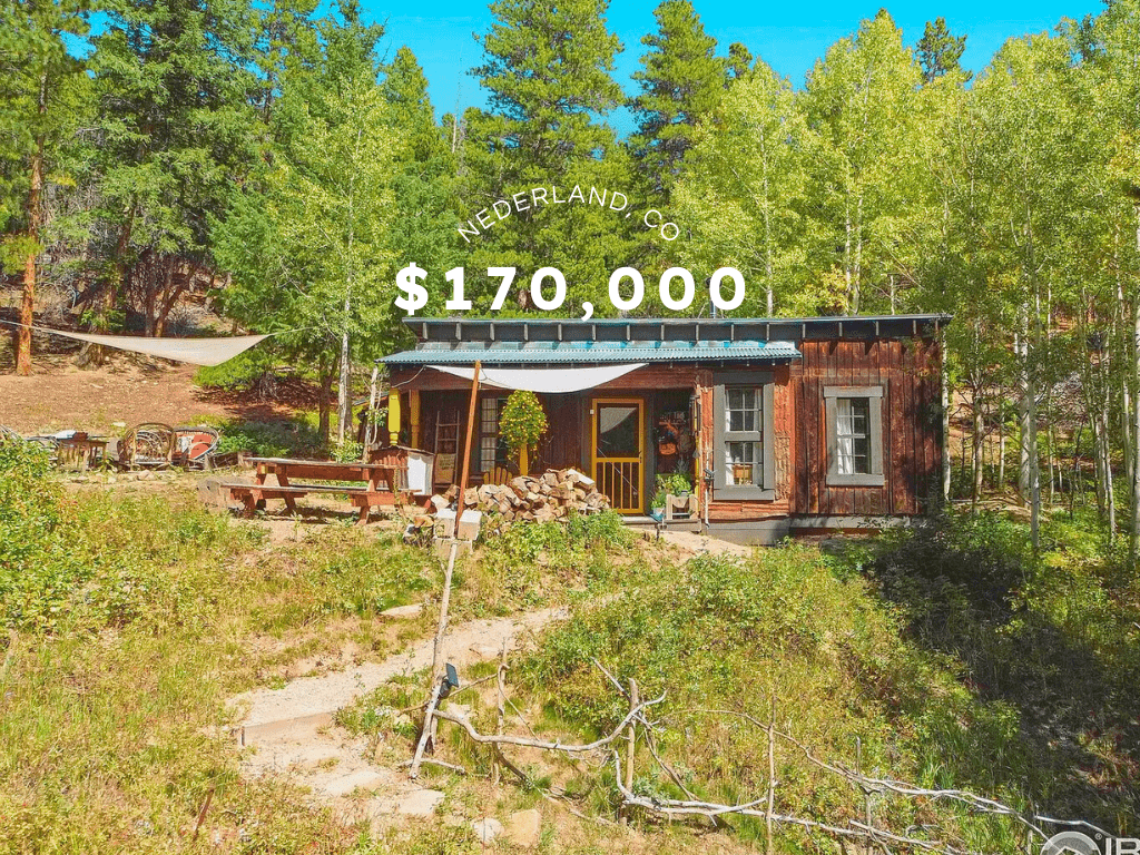 Mountain Land with Cabin in Nederland, CO – $170,000
