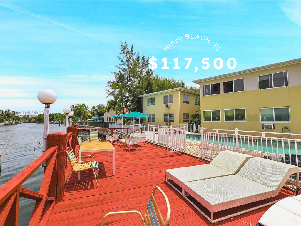 Waterfront Home in Miami Beach, FL – $117,500