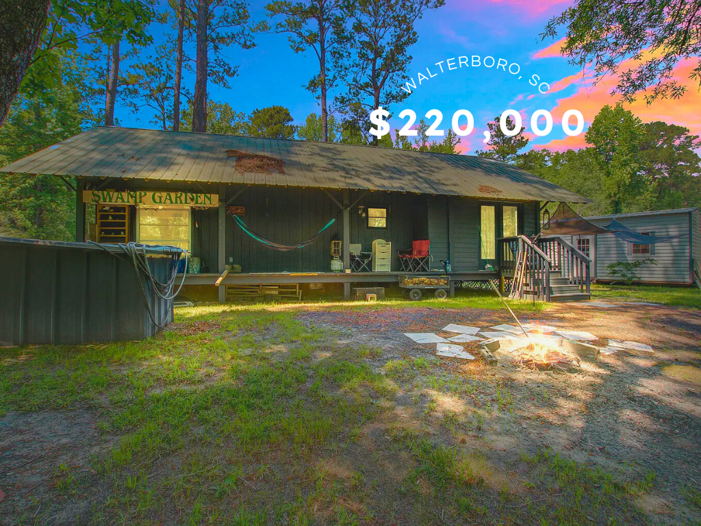 Country Cottage Retreat in Walterboro, SC – $220,000