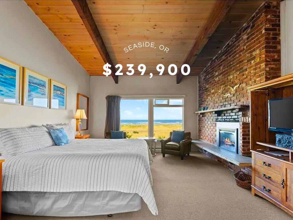 Beachfront Condo with Panoramic Ocean Views in Seaside, OR – $239,900