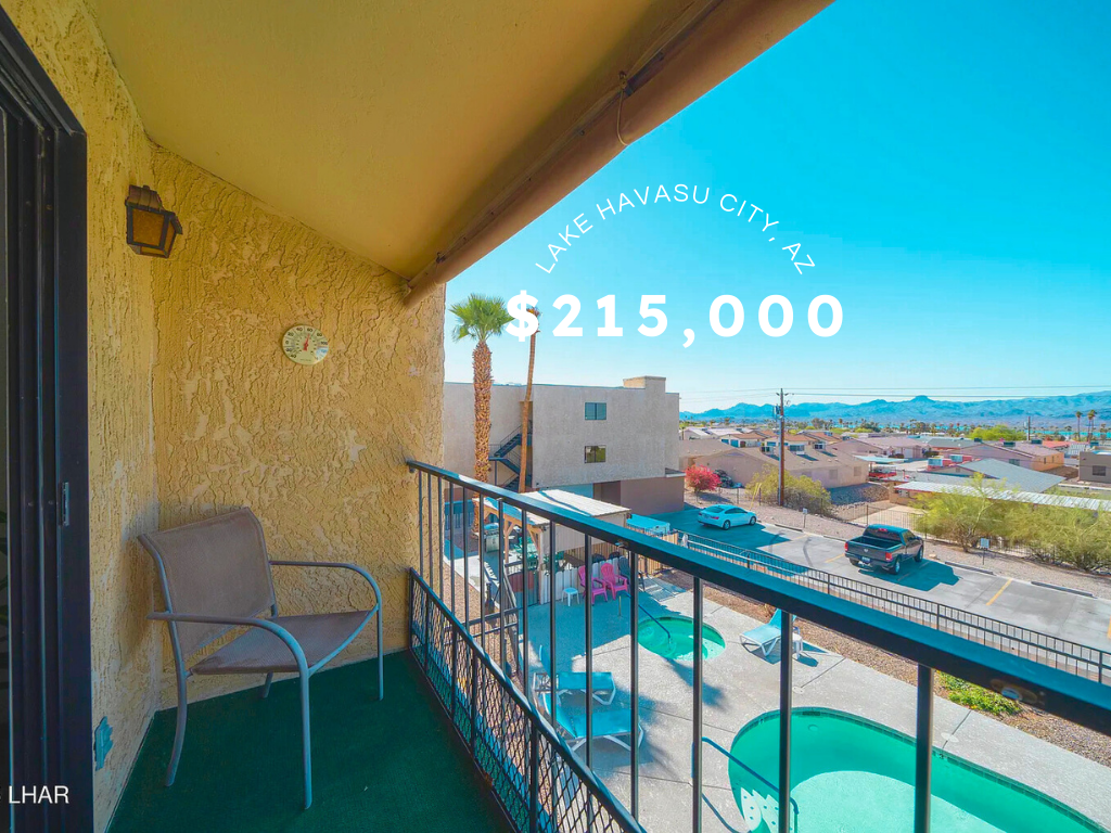 Lake Havasu City, AZ Condo with Balcony Views – $215,000