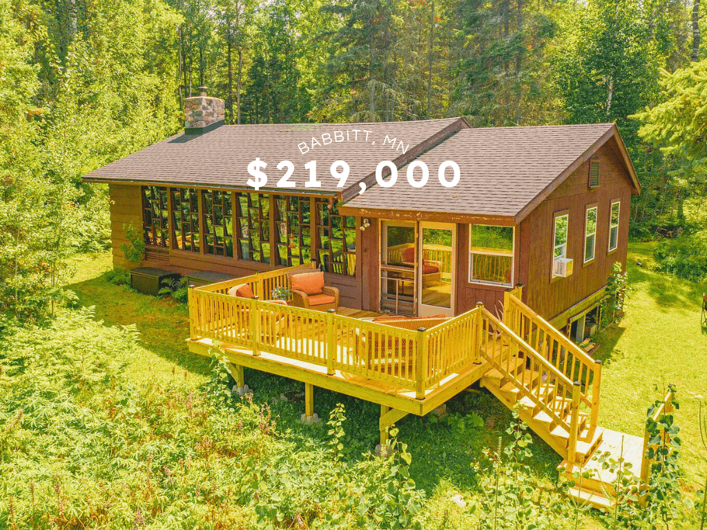 Lakefront Cabin Escape in Babbitt, Minnesota – $219,000