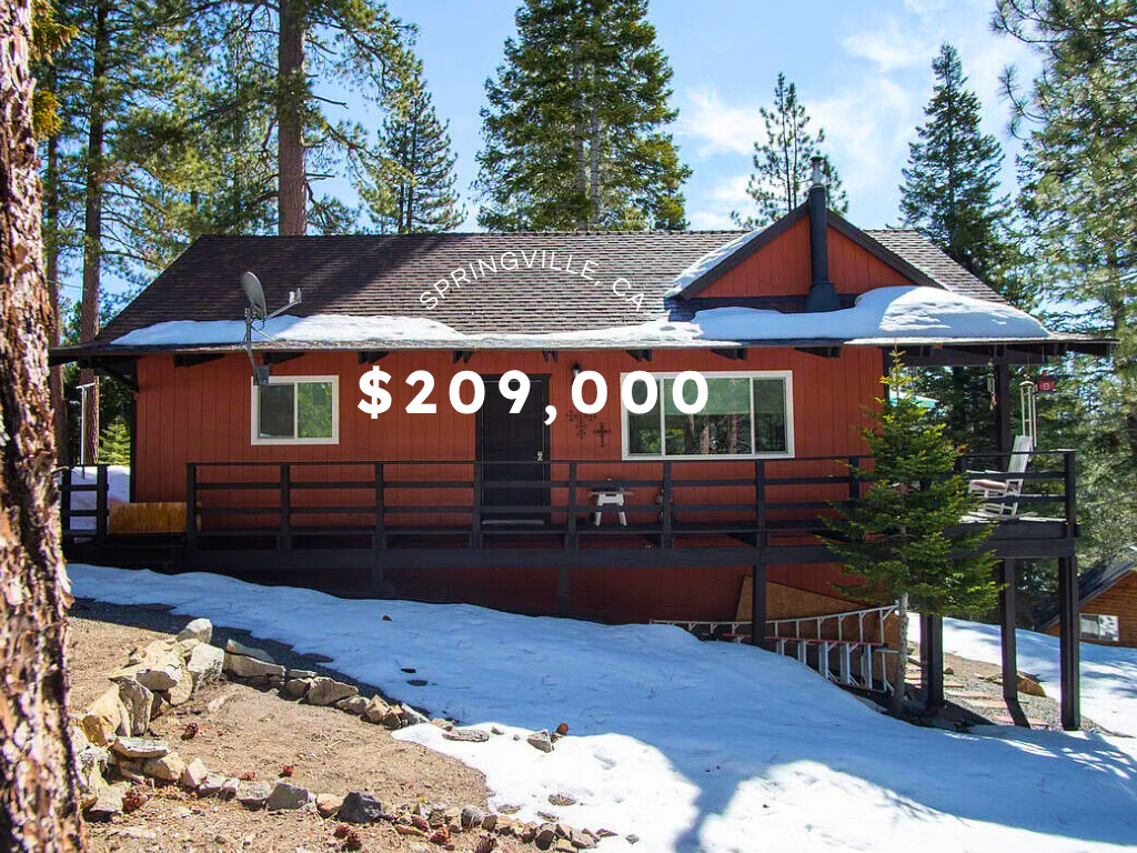 Cozy Mountain Cabin in Springville, CA – $209,000
