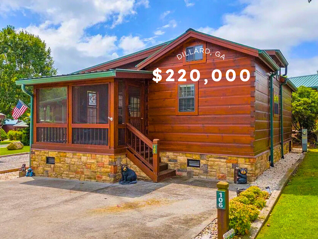 Cozy Mountain Cabin in Dillard, GA – $220,000