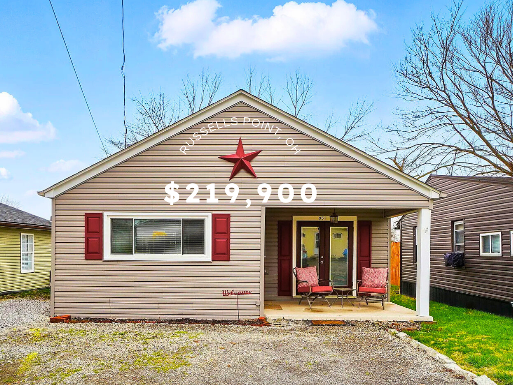 Cozy Lakefront Cottage in Russells Point, OH – $219,900