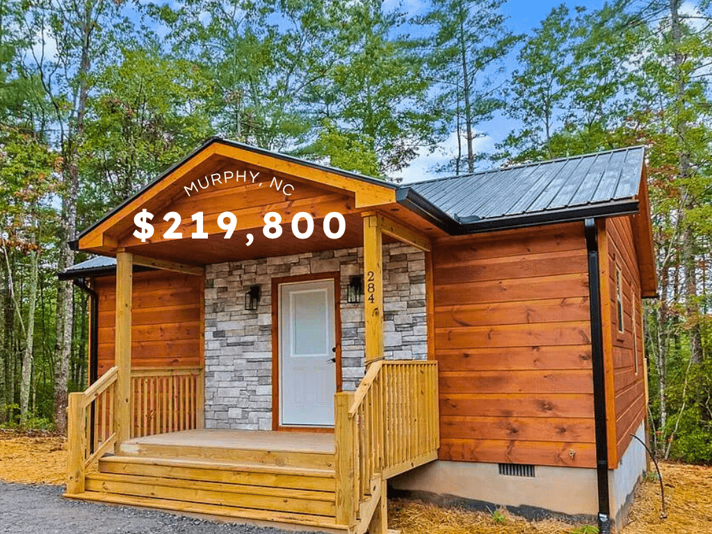 Rustic New Cabin in Murphy, NC – $219,800A