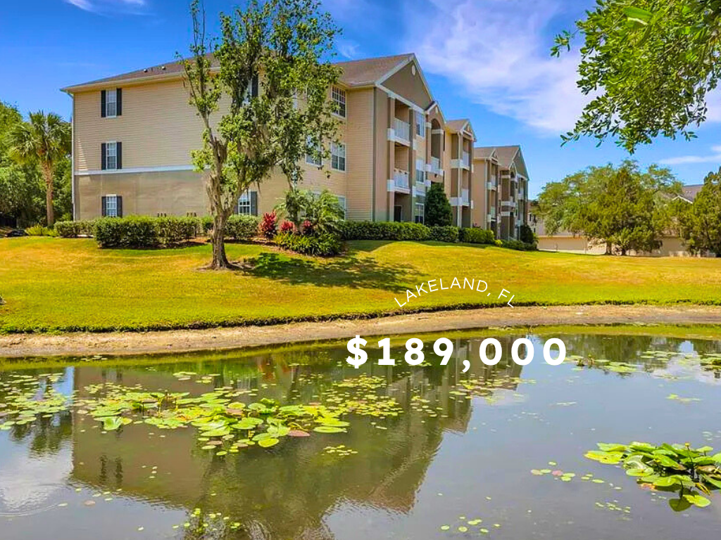 Freshly Updated 3-Bed Condo with Scenic Lake Views in Lakeland, FL – $189,000
