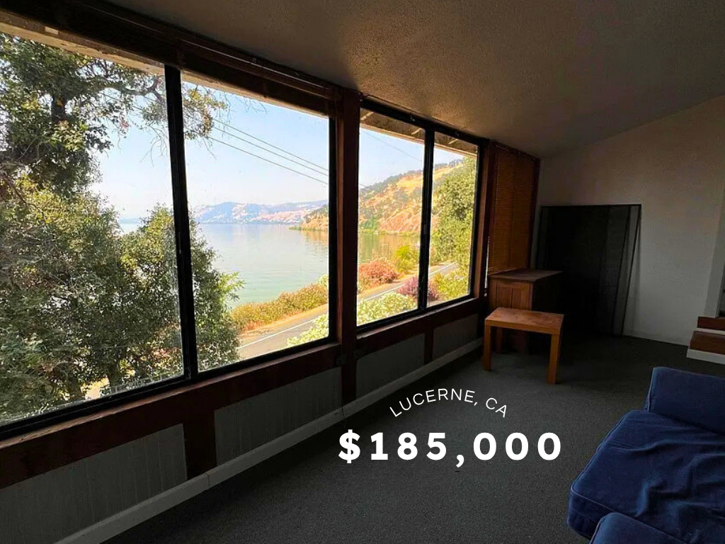 Lakefront Retreat with Panoramic Views in Lucerne, CA – $185,000