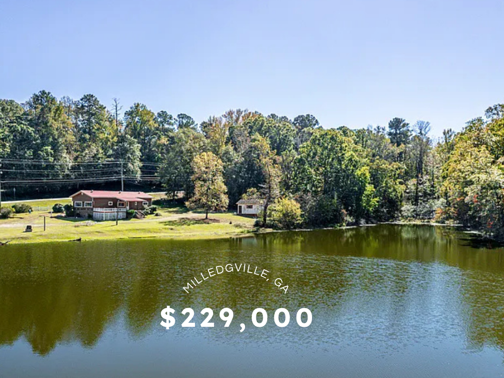 Peaceful 5.8-Acre Retreat with Pond in Milledgeville, GA – $229,000