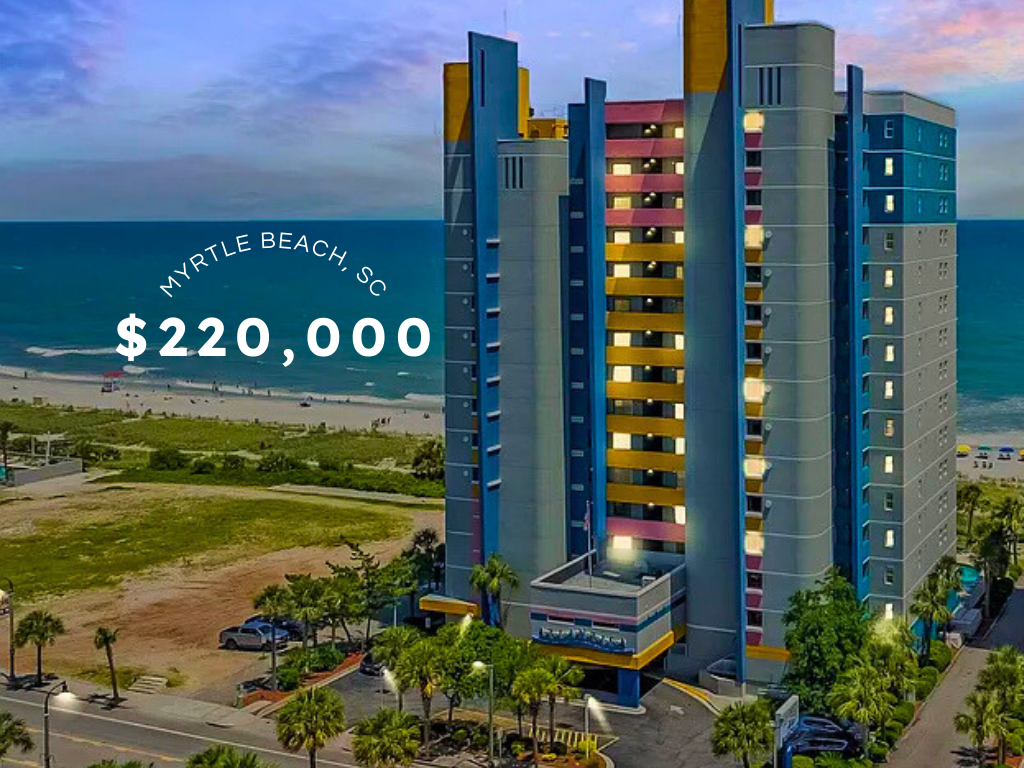 Beachfront Condo in Myrtle Beach, SC – $220,000
