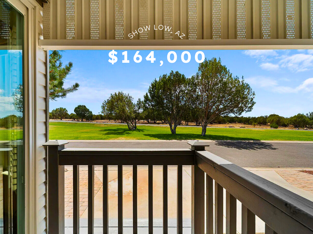 Park Model Home with Greenbelt Views in Show Low, AZ – $164,000