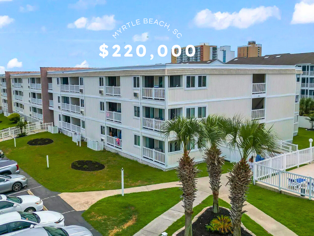 Renovated Beachside Condo in Myrtle Beach, SC – $220,000