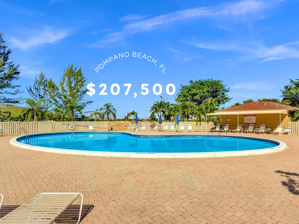 Bright Condo Overlooking Lush Gardens in Pompano Beach, FL - $207,500